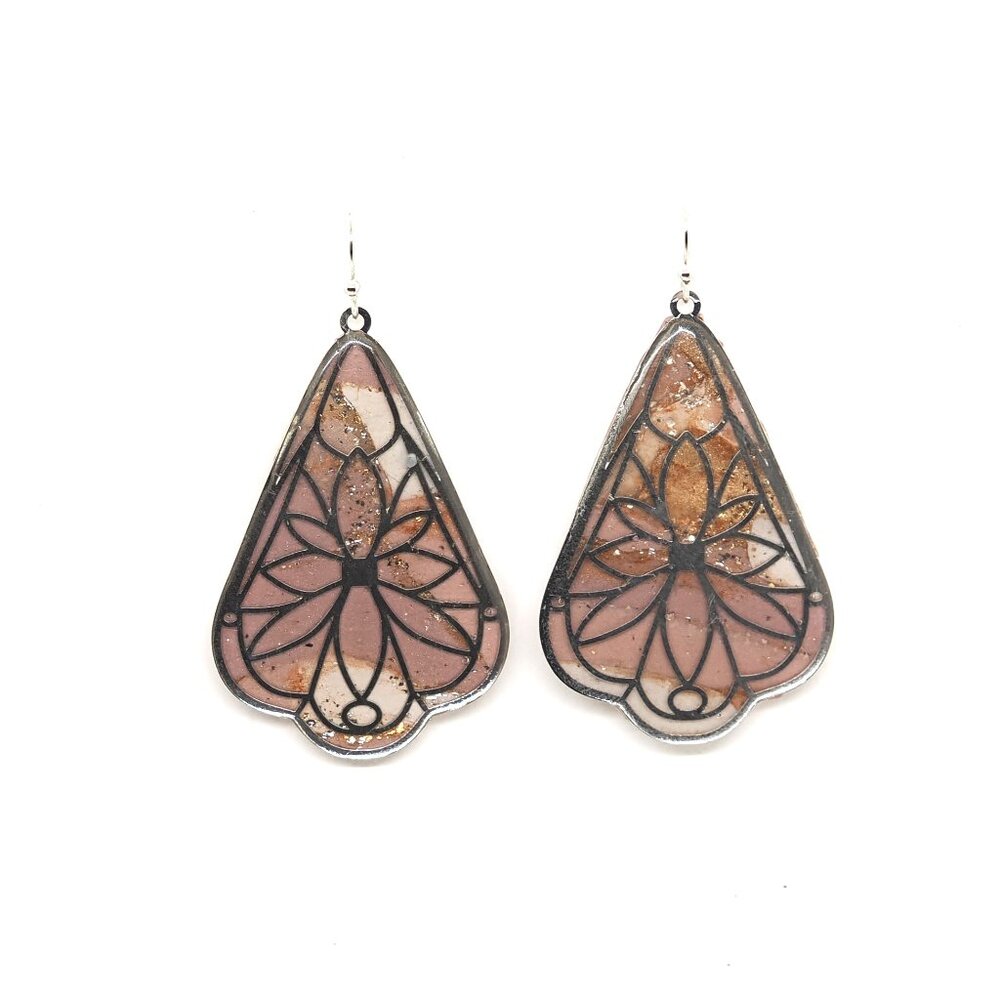 Silver Flowers Earrings